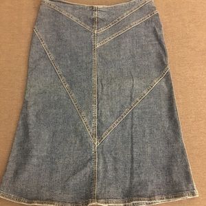 Lux denim skirt